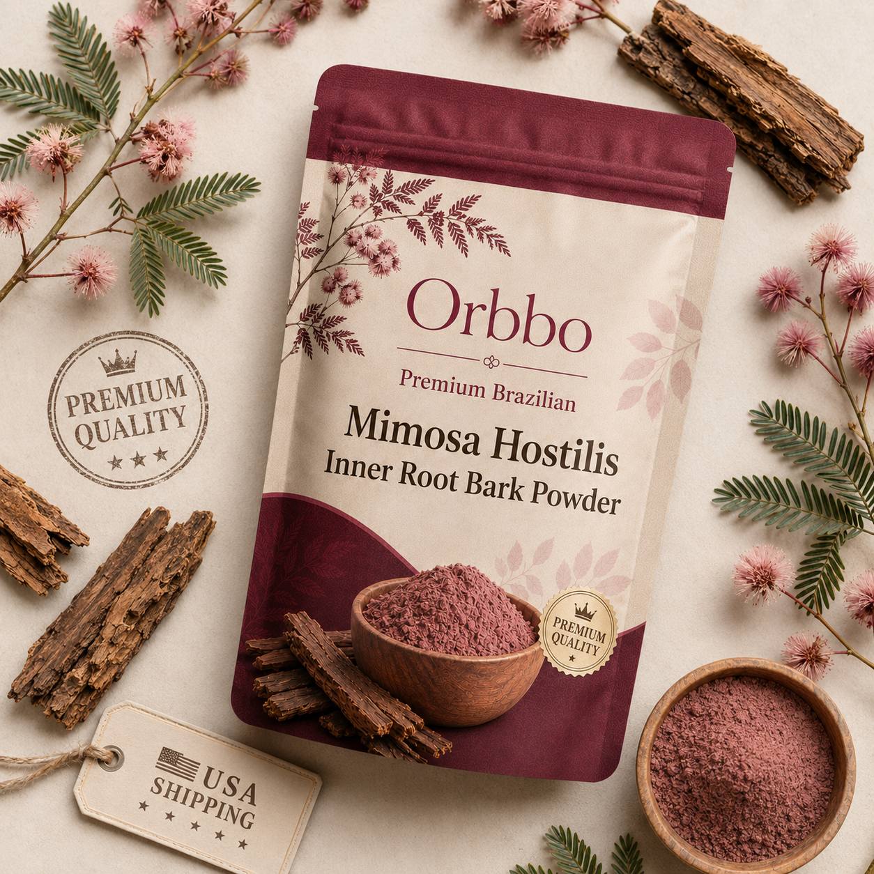 Mimosa Hostilis Inner Root Bark Powder – Premium Grade
